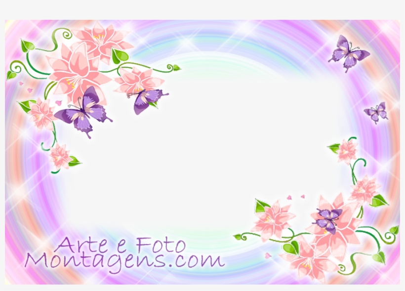 Montagem Para Fotos - Floral Flower Wall Mural 40, transparent png #3331633