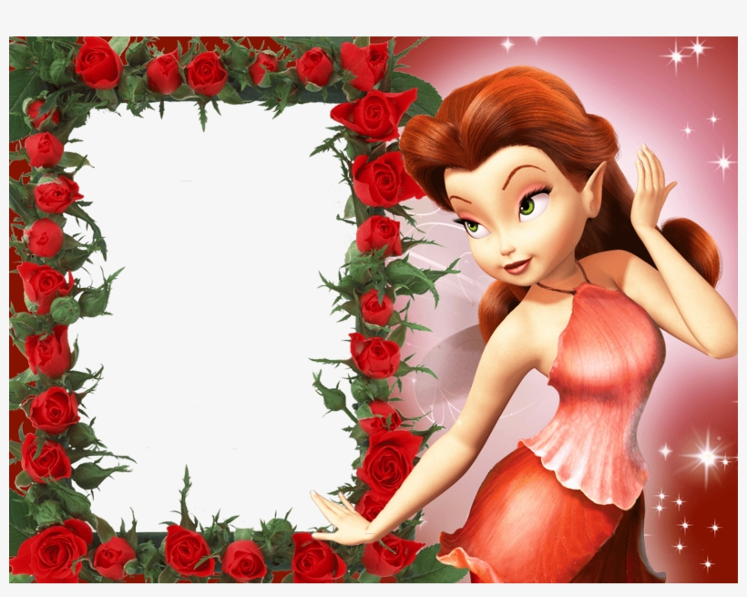 Moldura De Foto Criança - Tinker Bell Rosetta, transparent png #3331739