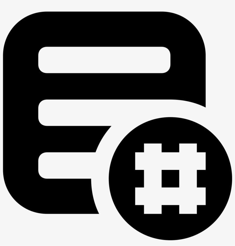 Hashtag Activity Feed Icon - C#, transparent png #3331839