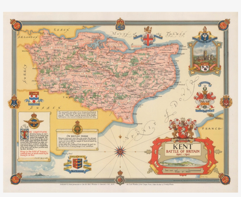 Kent During The Battle Of Britain, 1940-1941 - Canterbury Cathedral, transparent png #3332099