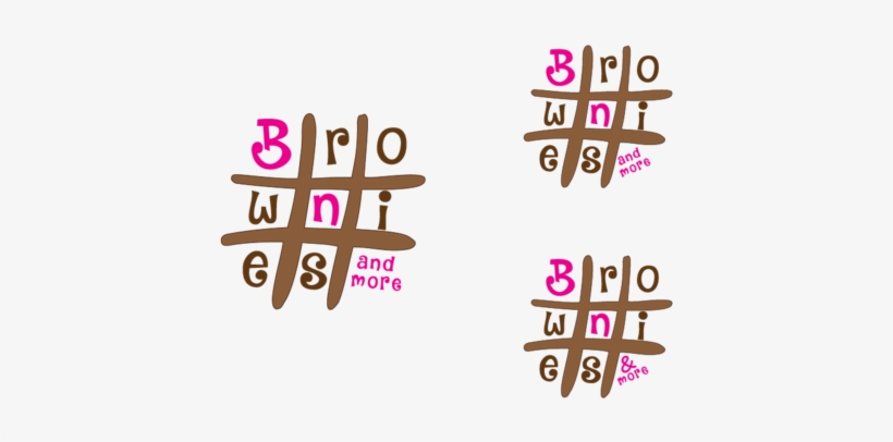 Hashtag Brownie A Logo, Monogram, Or - Logo Design Brownies Logo, transparent png #3332270