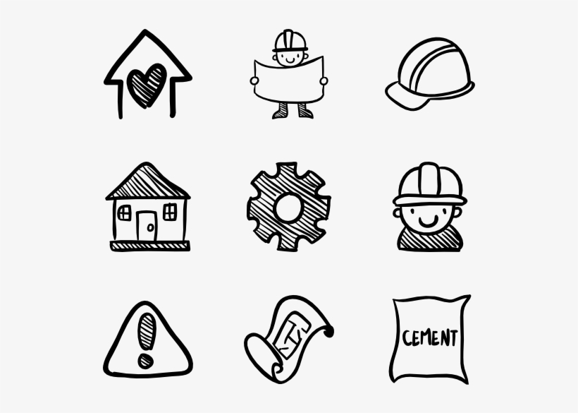 Hand Drawn Construction - Railway Icon, transparent png #3332388