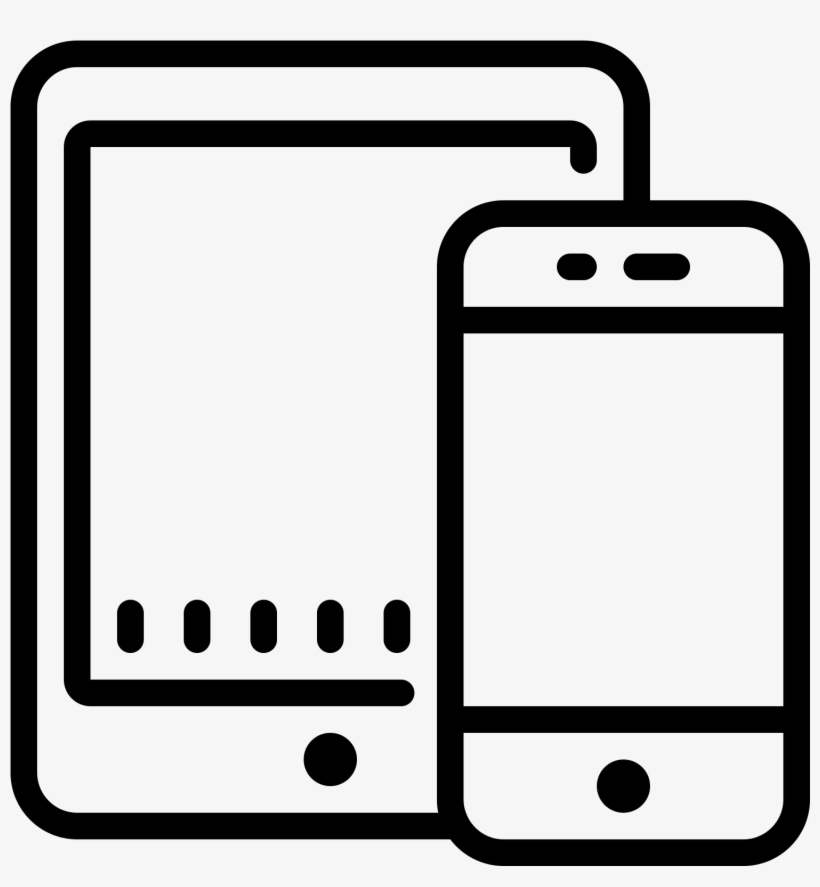 Smartphone Tablet Icon - Mobile And Tablet Icon, transparent png #3332508