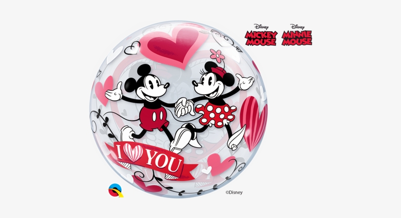 Minnie And Mickey Bubble Balloon, transparent png #3332514