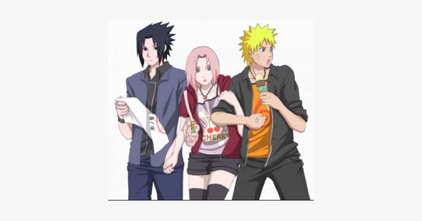 Naruto And Sasuke Argued, And Then Continued To Glare - Naruto Sakura Sasuke, transparent png #3332645