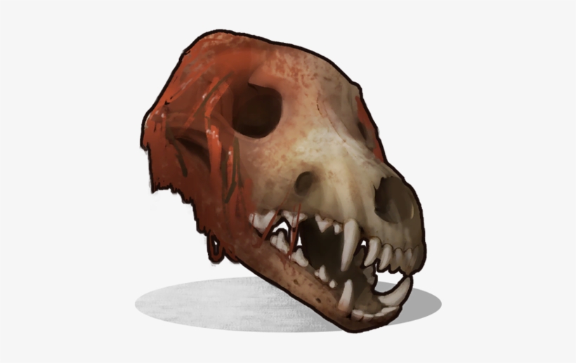Wolf Skull Icon - Rust Wolf Skull, transparent png #3332887