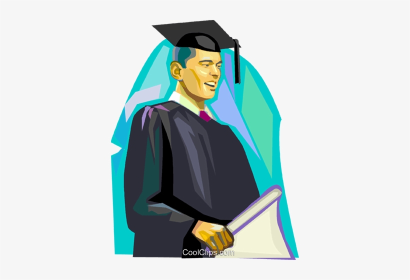 Student Graduating Royalty Free Vector Clip Art Illustration, transparent png #3333113