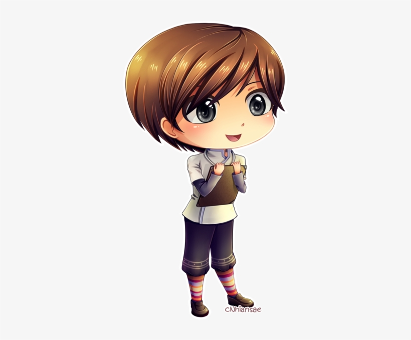 Chibi Teacher Png - Brown Hair, transparent png #3333194