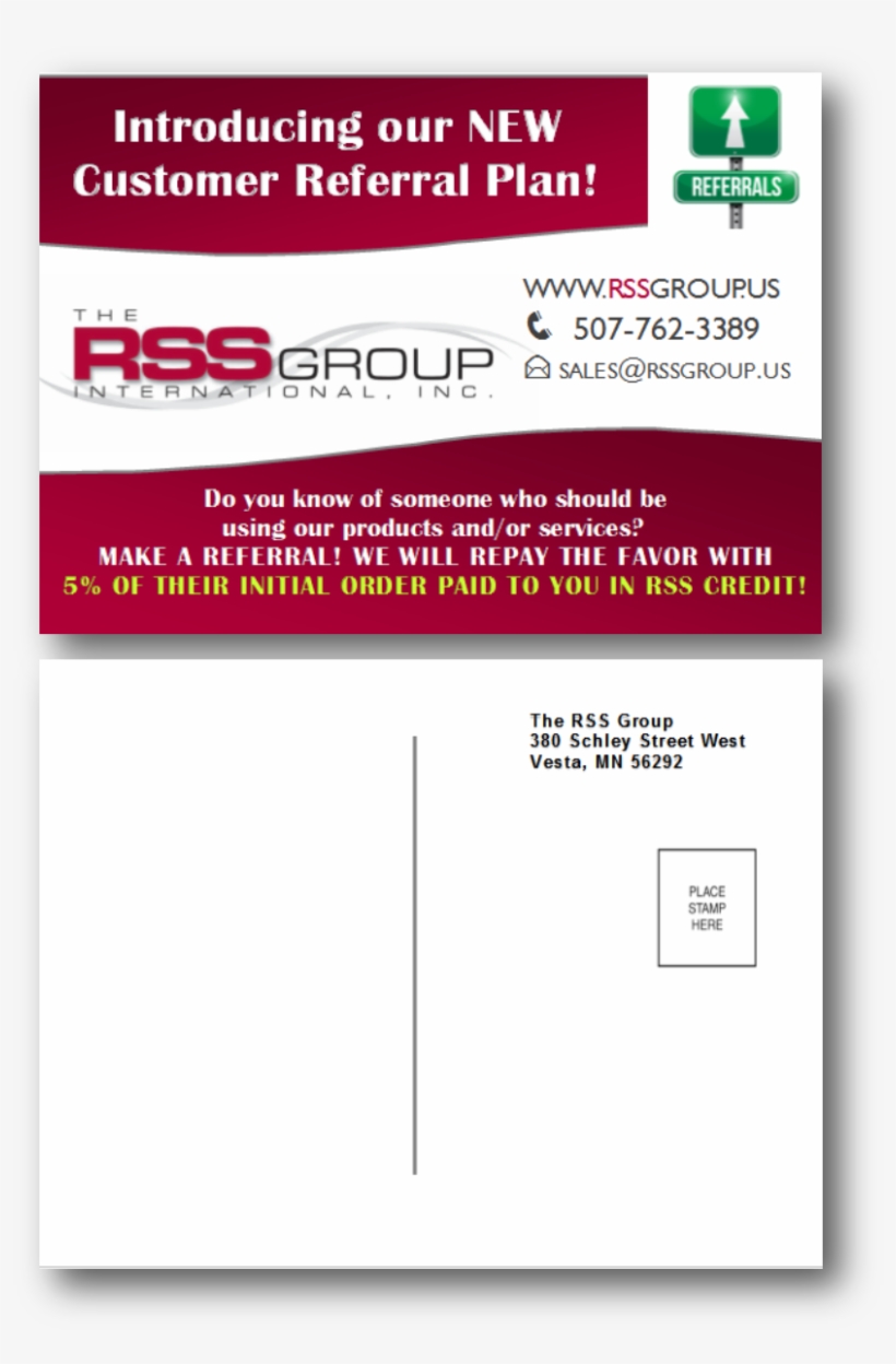Postcard Design By Standout Design For The Rss Group - Definition, transparent png #3333195