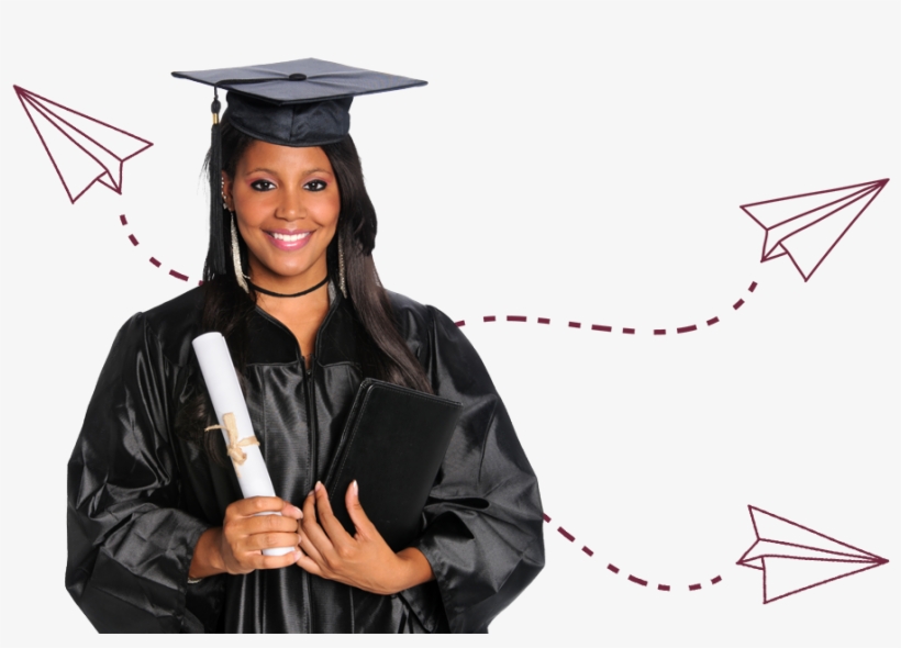 "a Picture Of A Pretty Black Woman In A Graduation - Graduation Ceremony, transparent png #3333454