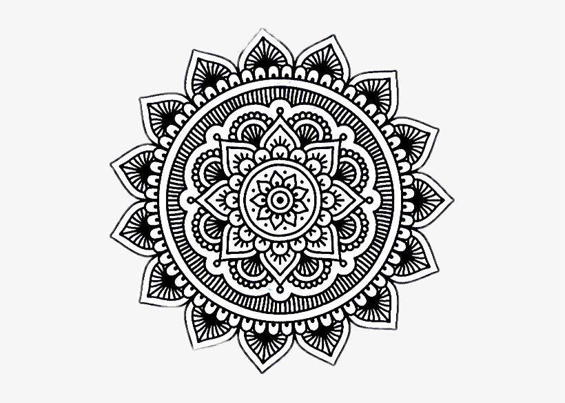 Mandala Mandalas Dibujo Tumblr Dibujos - Degradado Mandala, transparent png #3333942