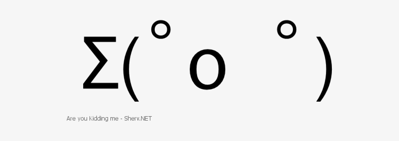 Are You Kidding Me Text Emoticon - Japanese Emoji Transparents, transparent png #3334174