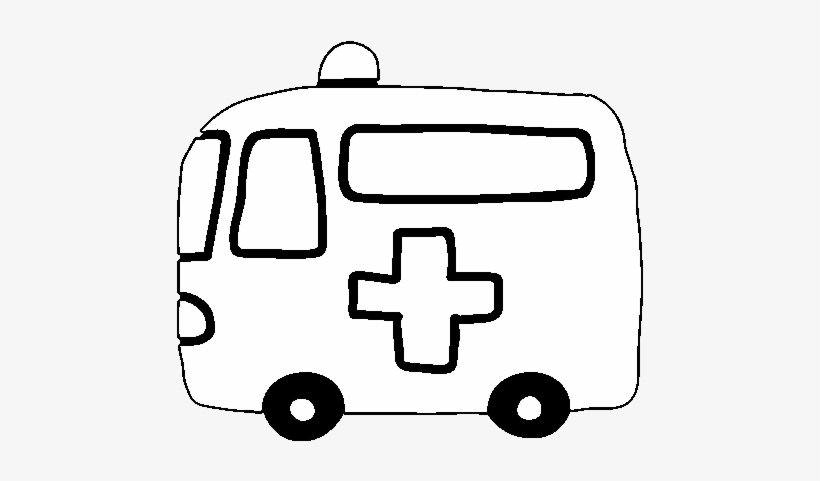Dibujo De Ambulancia Cruz Roja Para Colorear - Dibujo Ambulancia Cruz Roja, transparent png #3334276