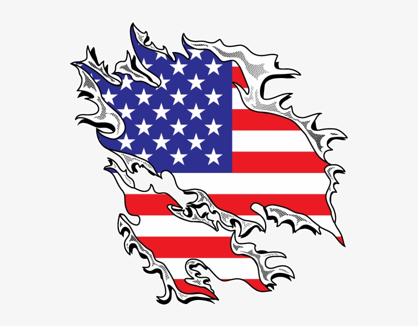 Usa Flag Stars And Stripes T-shirt - Elections Ribbon, transparent png #3334513