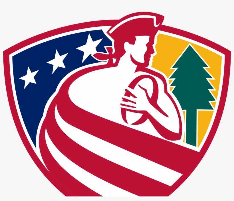 American Patriot Rugby Shield Star Spangled Banner - Vector Graphics, transparent png #3334654