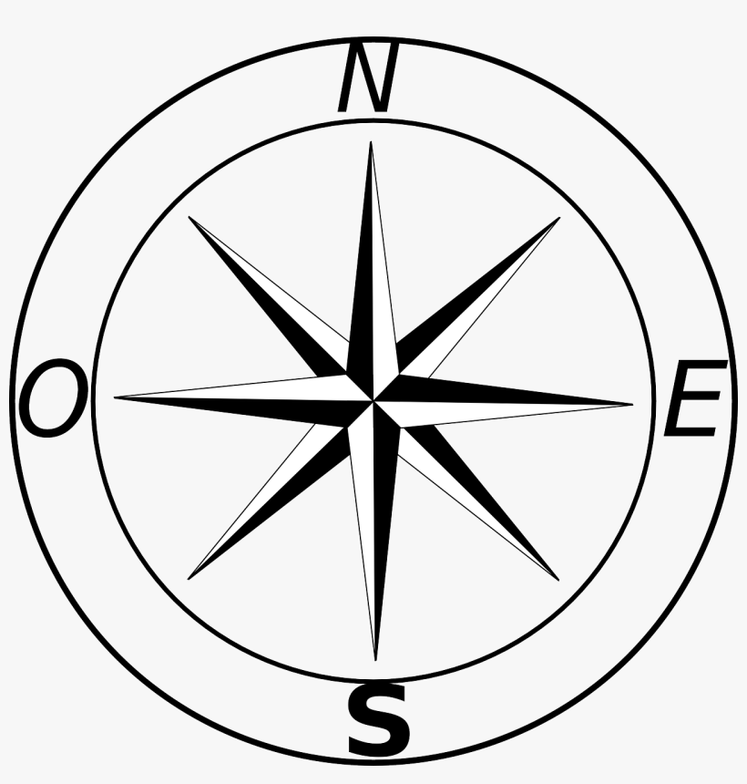 How To Set Use North Star Compass Svg Vector - Rosa De Los Vientos En Español, transparent png #3335817