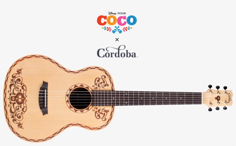 Because Music Is So Important In Mexican Culture, We - Disney/pixar Coco X Cordoba Acoustic Guitar Natural, transparent png #3335903