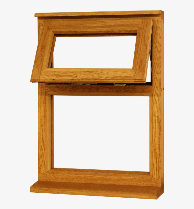 Small Single Wooden Oak Window With Top Opening Window Free