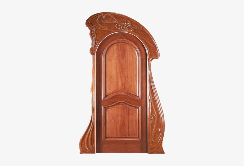 Mahogany Single Exterior Wood Door Casing 2 With P85 - Home Door, transparent png #3335947