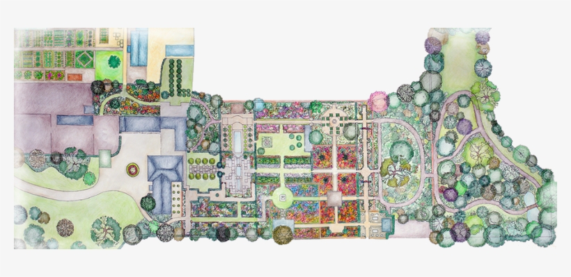 Main Herbaceous Border - Rill Garden, transparent png #3335991