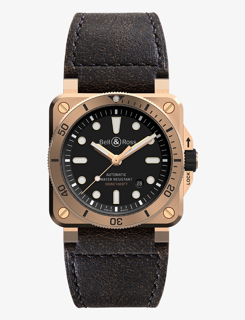 Bell & Ross Br03-92 Diver, transparent png #3336012