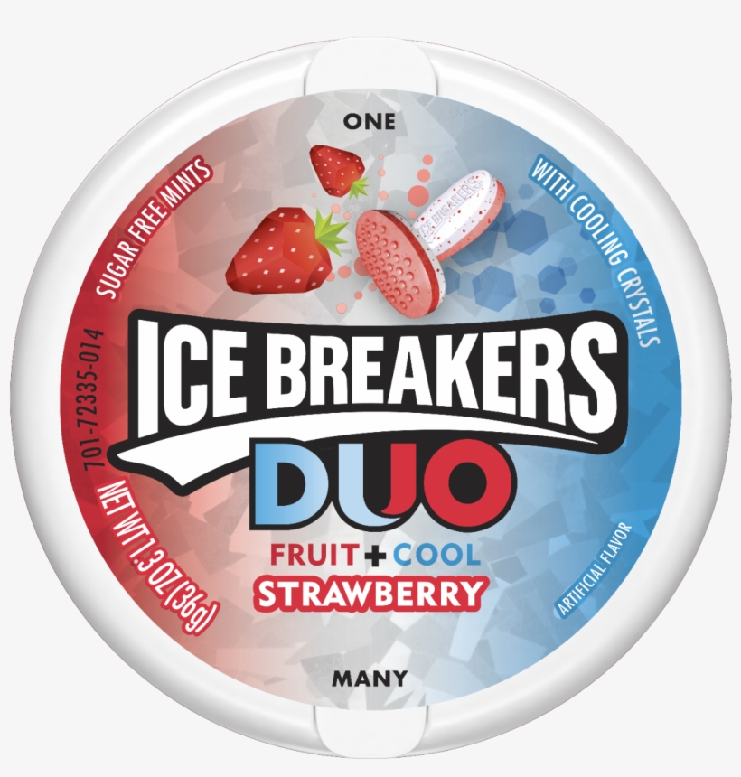Ice Breakers Duo Strawberry, transparent png #3336209