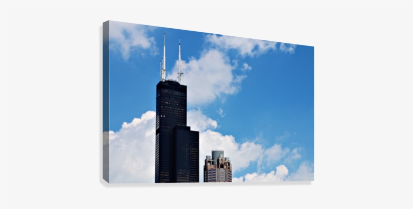 Willis Tower Canvas Print - Skyline, transparent png #3336302