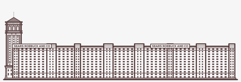 Sears Merchandise Building - Fence, transparent png #3336544