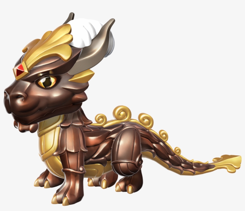 Bronze Dragon Baby - Bronze, transparent png #3336587
