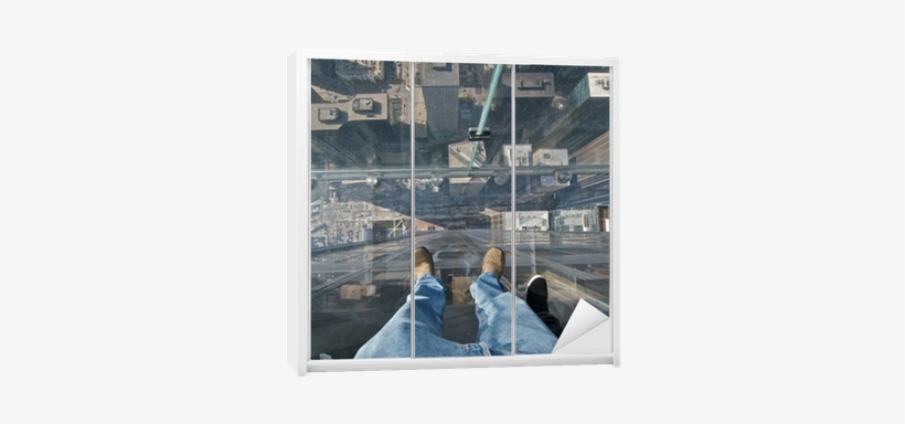 Balcony Viewer Of Sears Tower Wardrobe Sticker • Pixers® - Balcony, transparent png #3336609