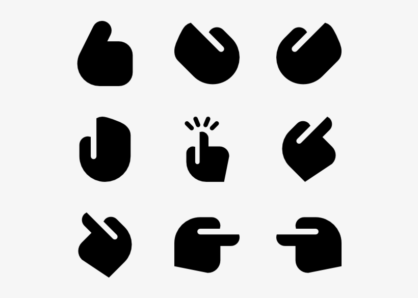 Hands & Gestures Collection - Sign Language Icon Png, transparent png #3336897
