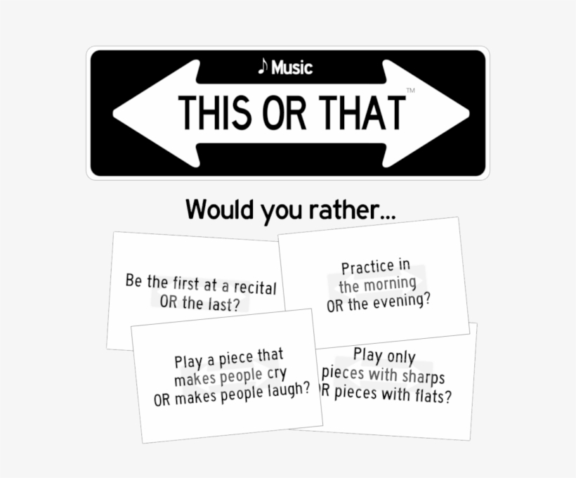 Music This Or That - Would You Rather Icebreaker, transparent png #3337191