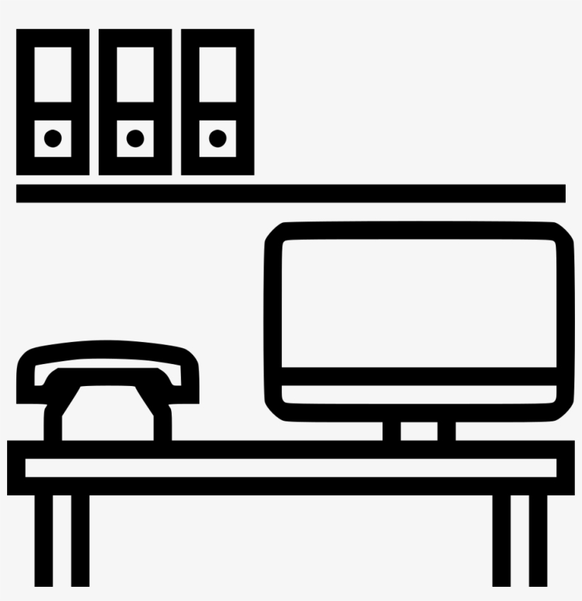 Desk Work Comments - Desks Black Png Icon, transparent png #3337413