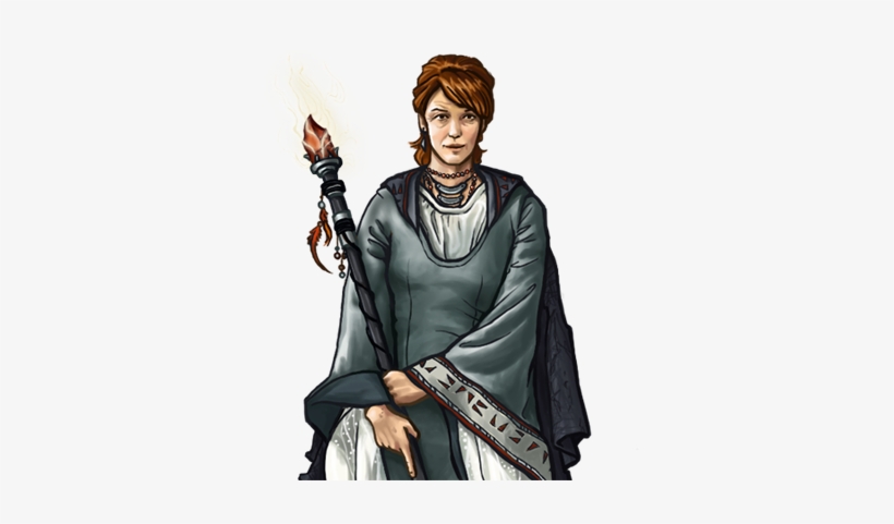 45, Mage-silver Female - Female Human Wizard Pathfinder, transparent png #3338041