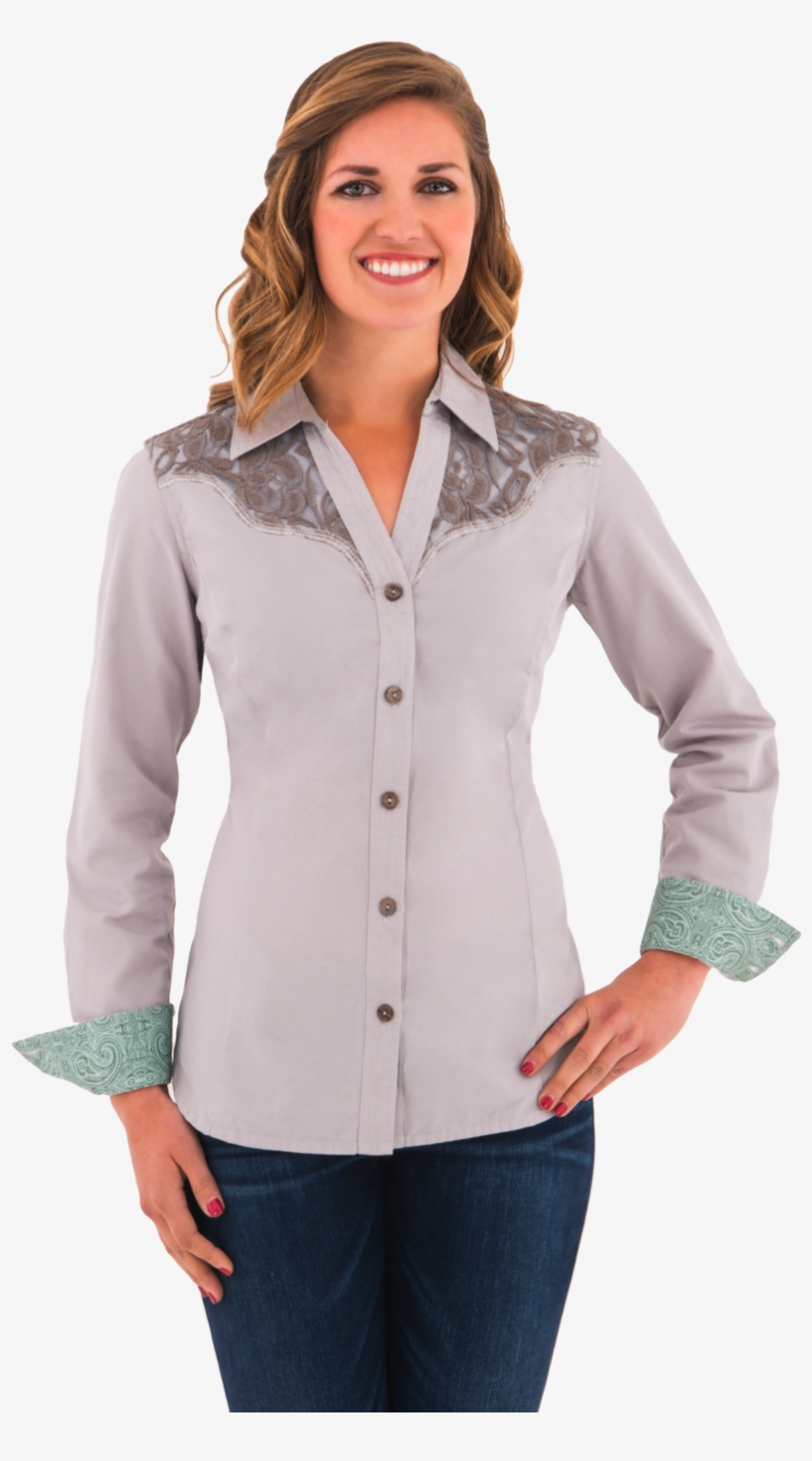 Noble Outfitters Bluegrass Lace Blouse - Blouse, transparent png #3338174