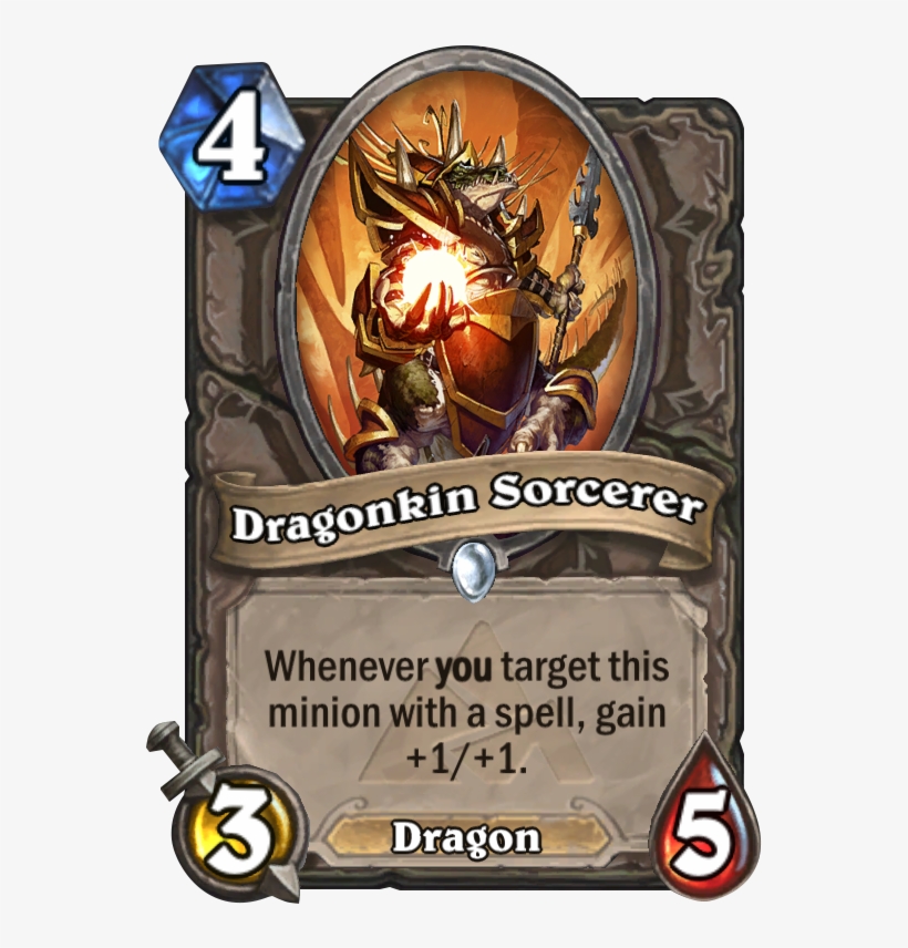 Dragonkin Sorcerer - Hearthstone Charge Divine Shield, transparent png #3338304