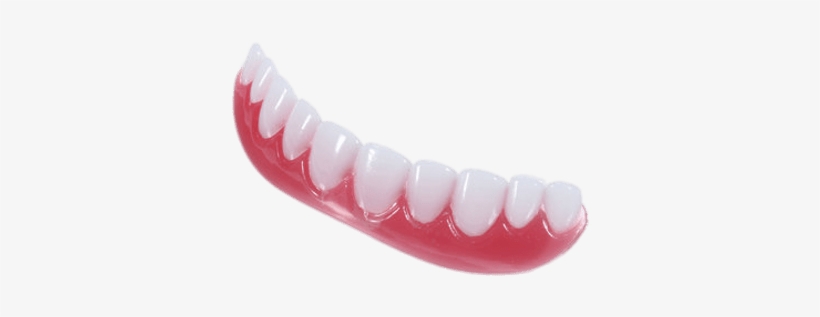 False Teeth Shiny Lower Denture - Generic Smile Cosmetic Oral Teeth Veneers False Tooth, transparent png #3338865