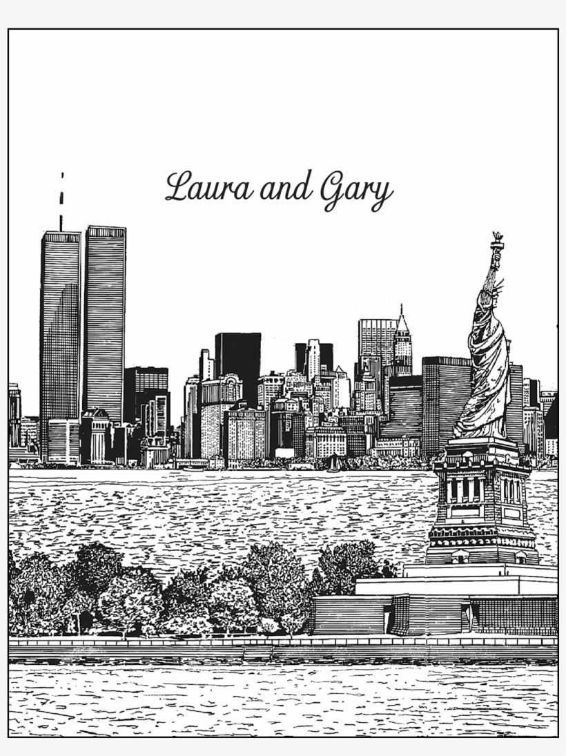 Cover Of New York City Theme Thank You Card - New York City, transparent png #3338904