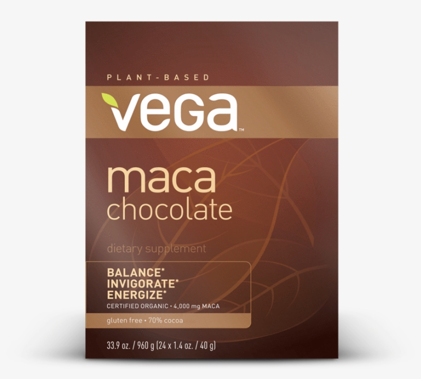 Vega® Maca Chocolate - Vega - Maca Chocolate Bars - 24 Count, transparent png #3339279