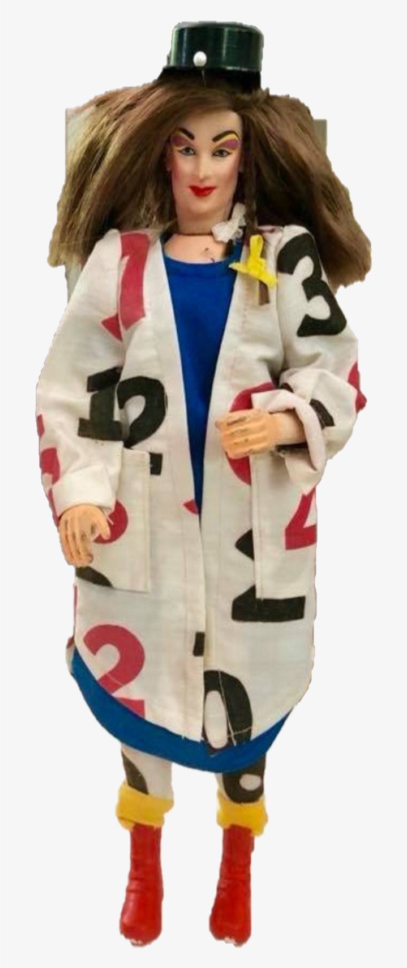 Compare The 12" Boy George Fashion Doll To The 10" - Costume Hat, transparent png #3339329