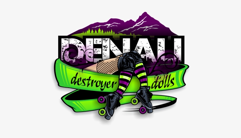 Ddd New Logo Center Png - Denali Destroyer Dolls, transparent png #3339520
