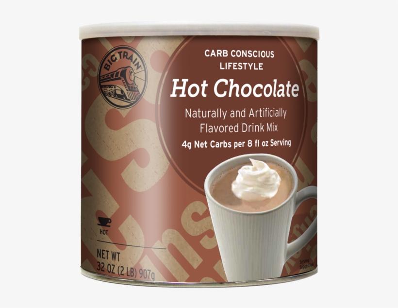773110 Lowcarb Hotcocoa Bt - Big Train Low Carb Hot Chocolate, Two 2lb. Cans By, transparent png #3339780