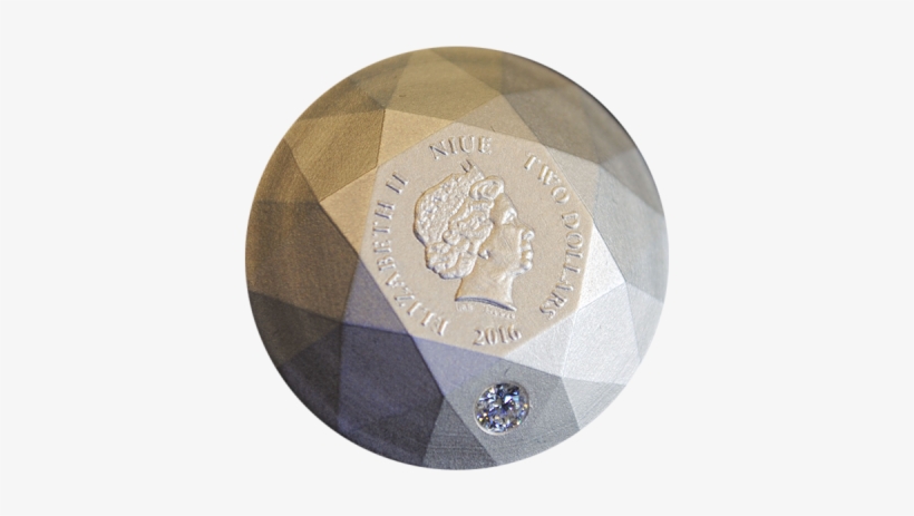 Niue 2016 2$ Silver Diamond 3d Shape Antique Finish - Diamond 3d Silver Coin - Niue 2016, transparent png #3340926