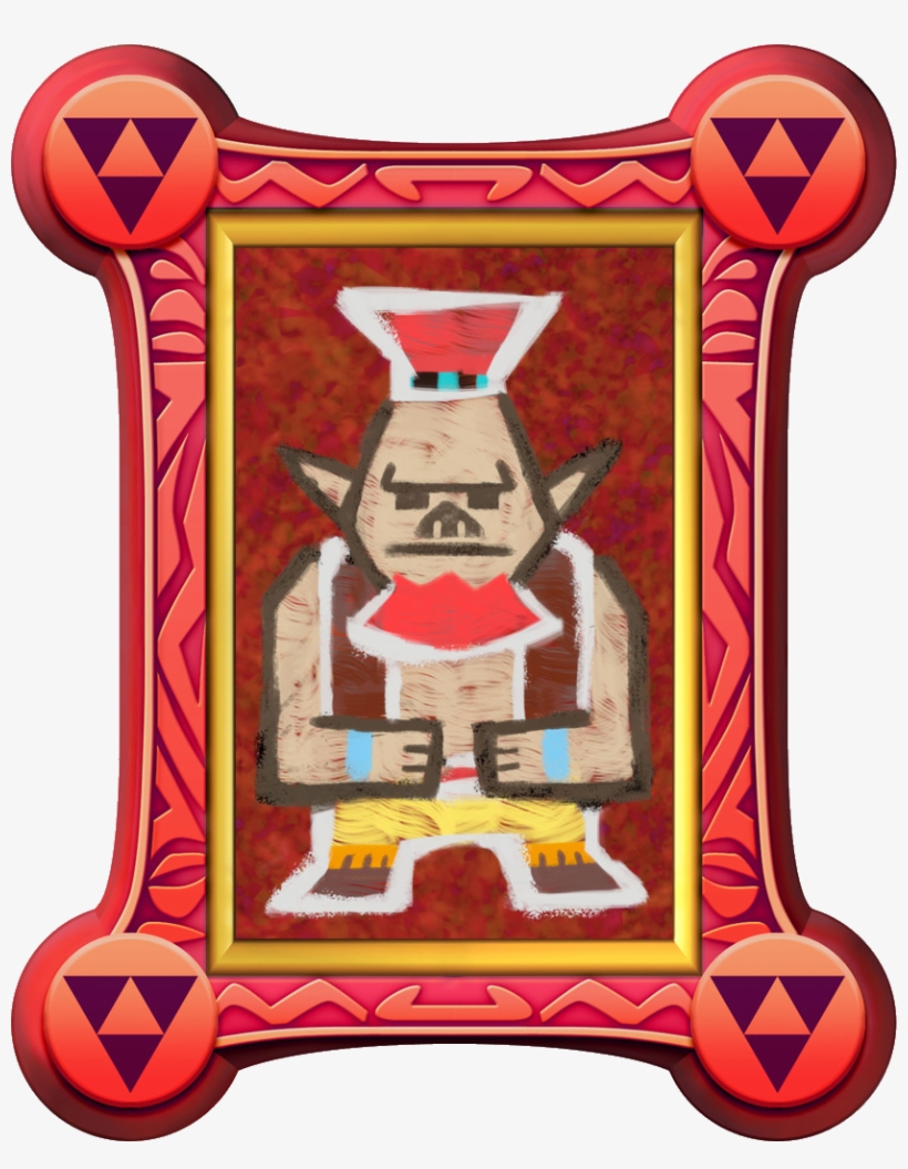 Rosso Painting - Legend Of Zelda A Link Between Worlds Frame, transparent png #3341132