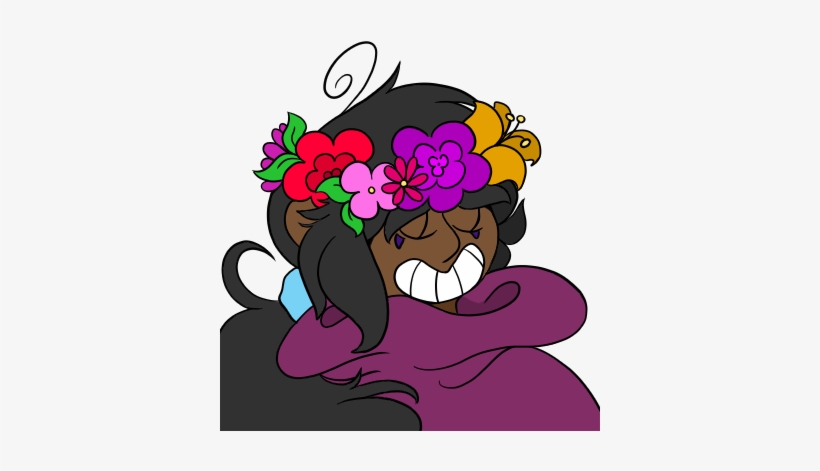 Happi Flower Crown - Cartoon, transparent png #3341215
