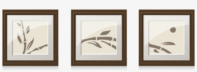 This Free Icons Png Design Of Set Of 3 Bamboo Paintings, transparent png #3341327
