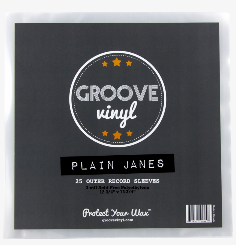 12 Inch Outer Record Sleeves - Groove Vinyl 12 Inch Outer Record Sleeves (50 Pack), transparent png #3341331