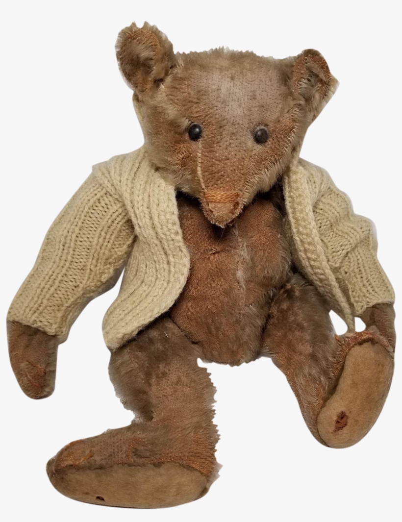 Early Blank Button Steiff Teddy Bear - Teddy Bear, transparent png #3341736