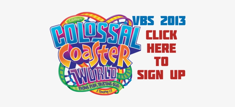 Vbs2013 Web Signup Button - Colossal Coaster World, transparent png #3341834