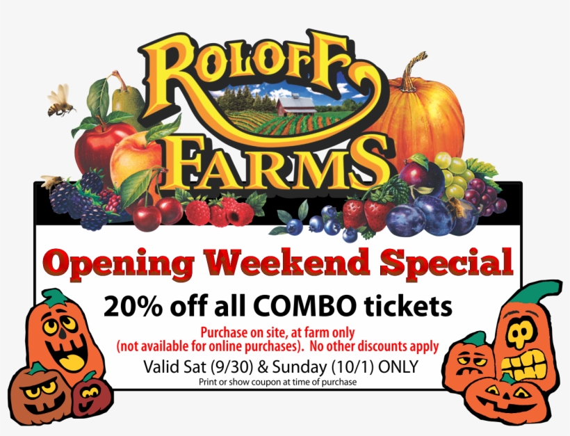 20 Percent Off 2017 Opening Weekend Special - Roloff Farms, transparent png #3342088
